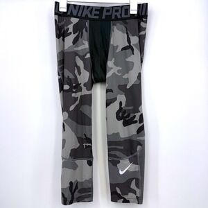 Nike Pro Camo 3/4 Compression Tights Training Dri Fit Max Mens L NWT Gym Legging